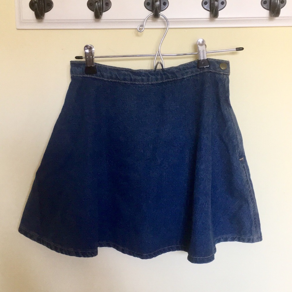 Vintage American Apparel Denim Skater Circle Skirt